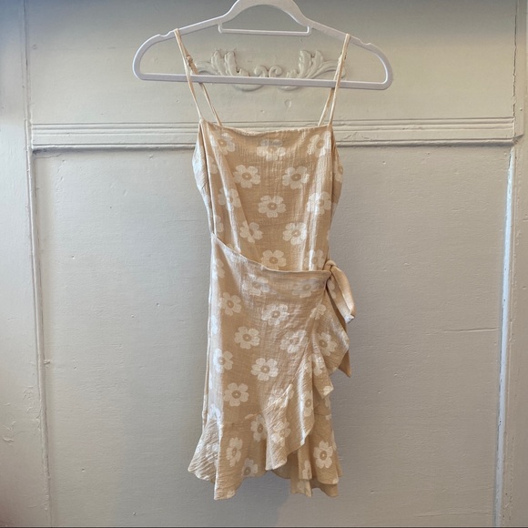 Cream and White Princess Polly Mini Dress - Picture 3 of 4